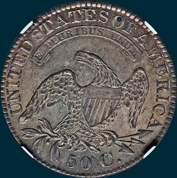 1828 O-102, curl base no knob 2, capped bust half dollar