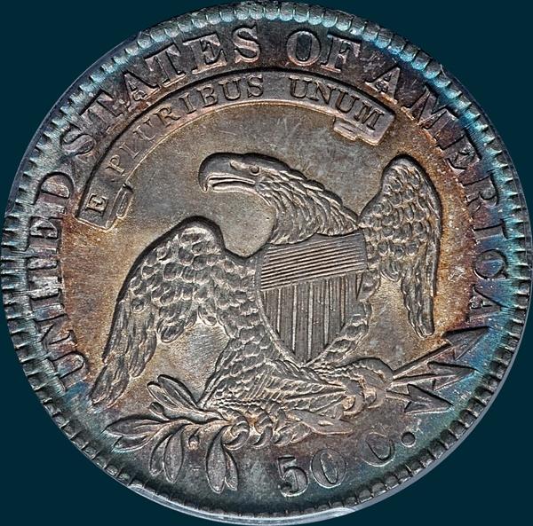 1831, O-108, Capped Bust, Half Dollar