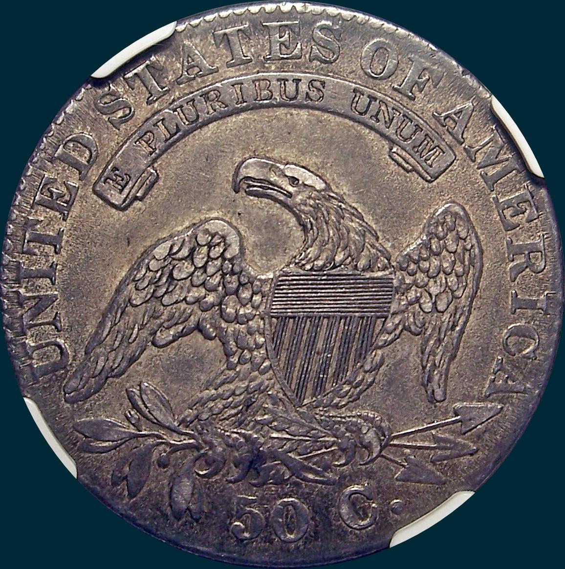1831, O-115 capped bust half dollar