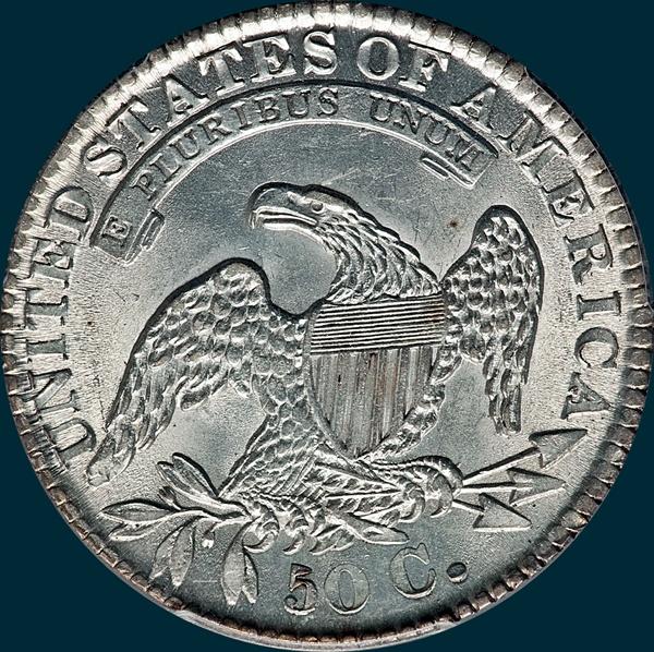 1832, O-105, Small Letters, Capped Bust, Half Dollar