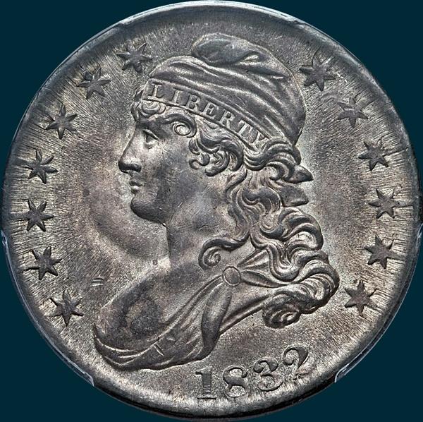 1832, O-113a, Small Letters, Capped Bust, Half Dollar