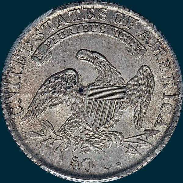 1832 o-117, capped bust half dollar