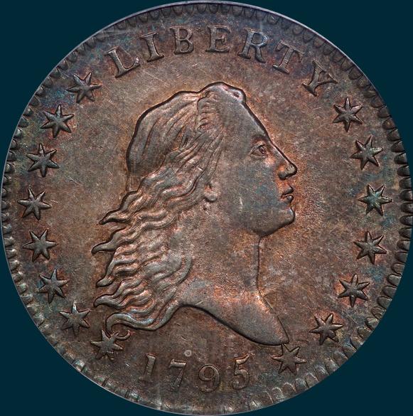 1795, O-125 Edge, Flowing Hair, Half Dollar