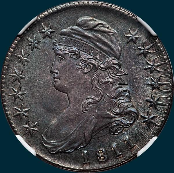 1811, O-111a, Small 8, Capped Bust, Half Dollar