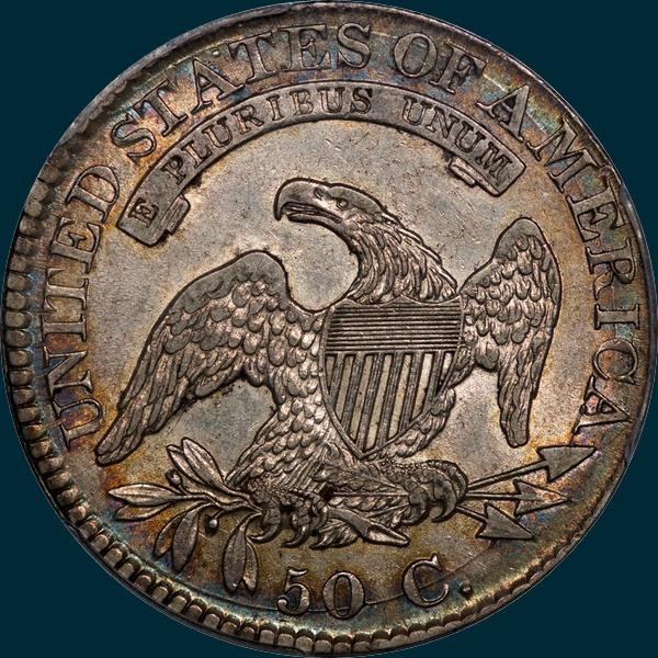 1826, O-116a, Capped Bust Half Dollar