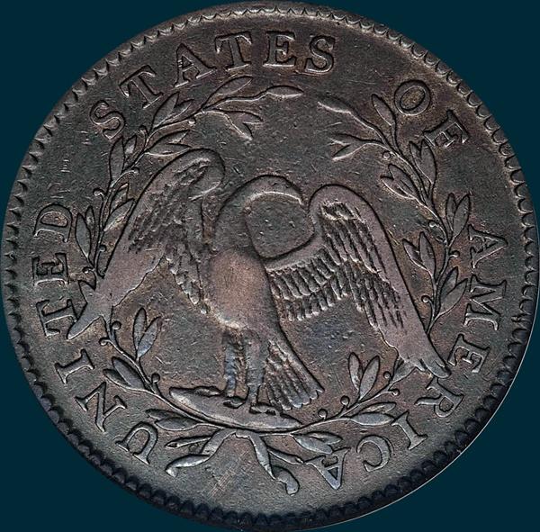 1795, O-117a,  Flowing Hair, Half Dollar