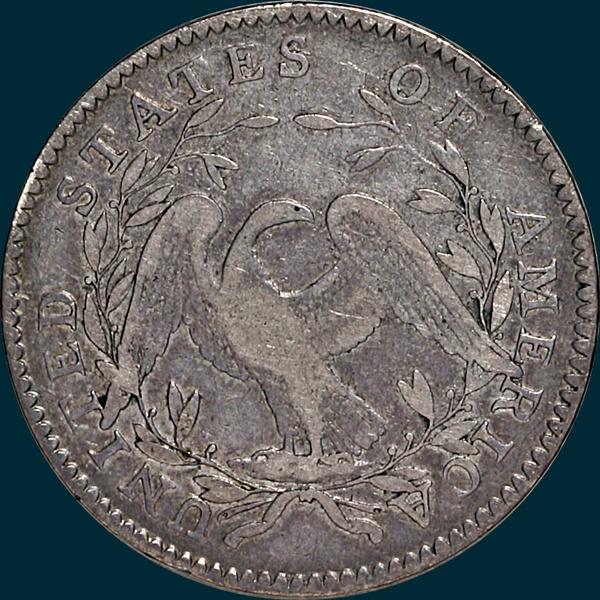 1795, O-123 Edge, Flowing Hair, Half Dollar