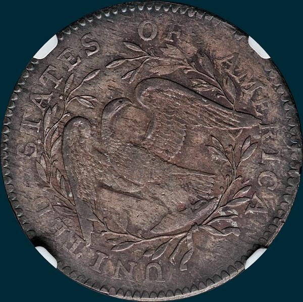 1795, O-124 Edge, Flowing Hair, Half Dollar