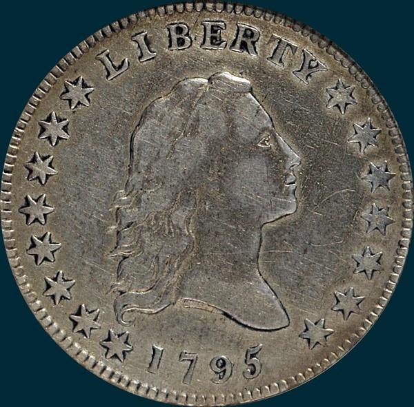 1795, O-126,  Flowing Hair, Half Dollar