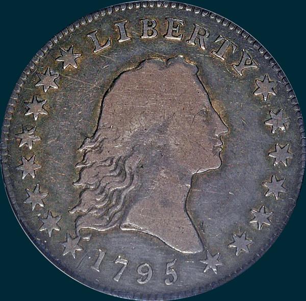1795, O-128,  Flowing Hair, Half Dollar