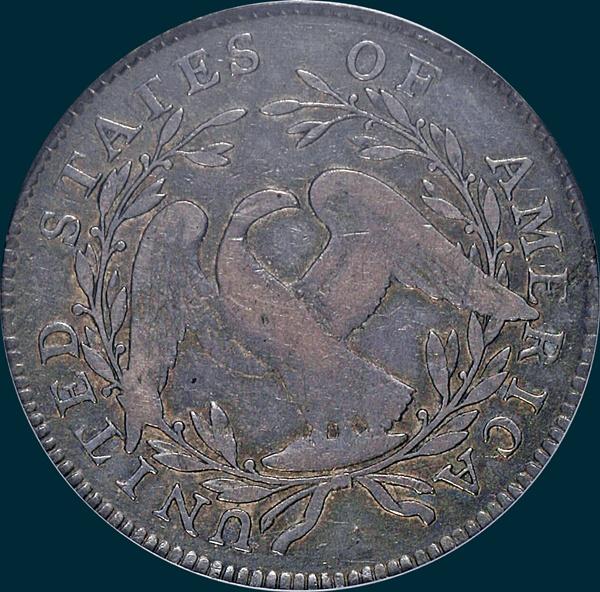 1795, O-128 Edge, Flowing Hair, Half Dollar