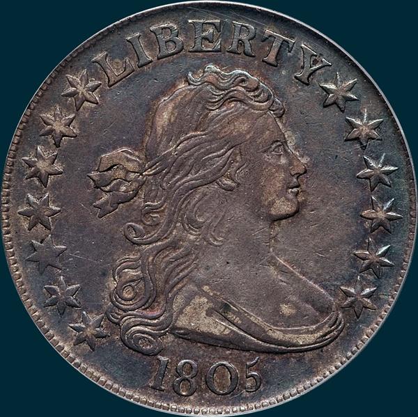 1805, O-110, R5, Draped Bust, Half Dollar