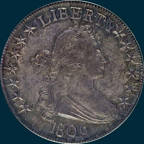 1806, O-120a, Draped Bust, Half Dollar