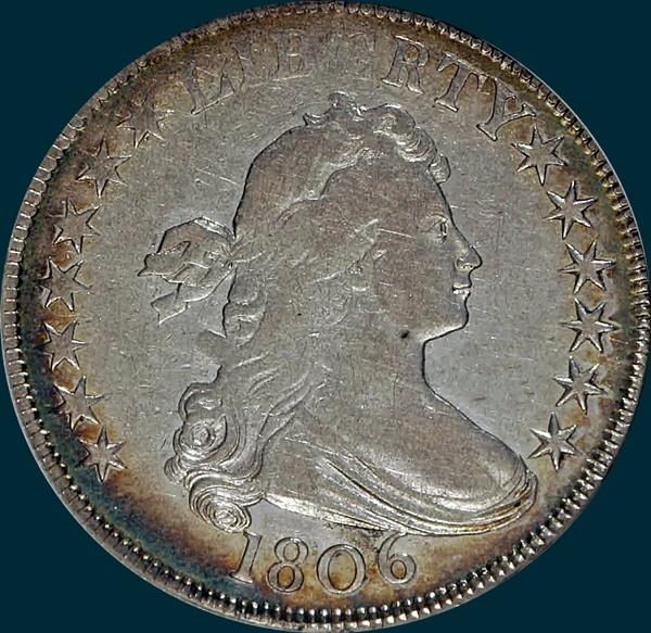 1806, O-130, Draped Bust, Half Dollar