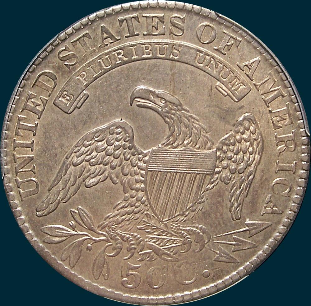 1829, 29 over 27, O-101a, Capped Bust, Half Dollar