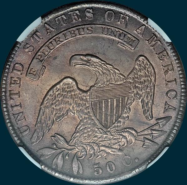 1836, O-118, Capped Bust, Half Dollar