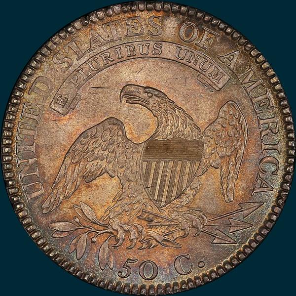 1812 o-110, capped bust half dollar