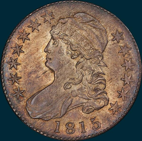 1815/2, O-101, Capped Bust, Half Dollar