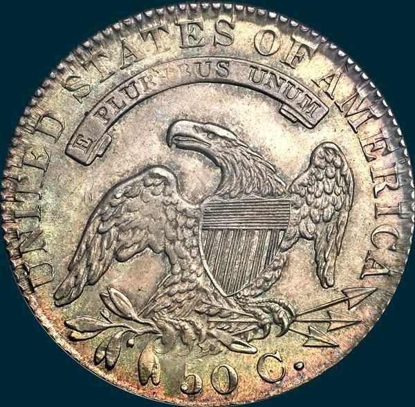 1833, O-107, Capped Bust Half Dollar