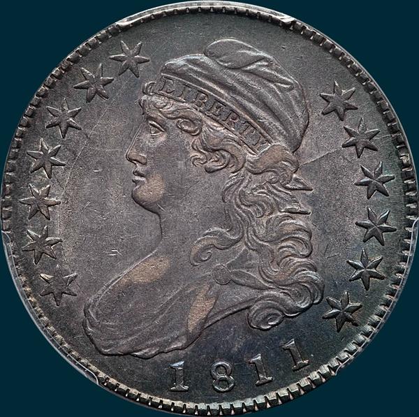 1811, O-112, Capped bust, half dollar