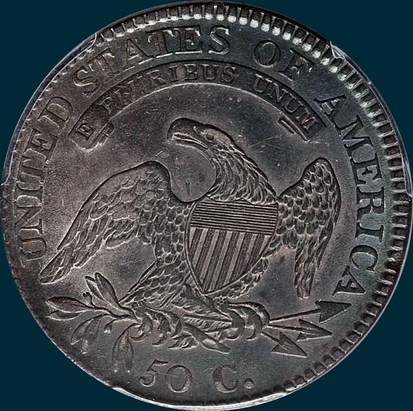1811 o-112, small 8, capped bust half dollar
