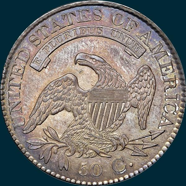 1829, O-116a, Capped Bust, Half Dollar