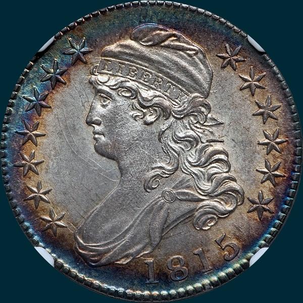 1815/2, O-101a, Capped Bust, Half Dollar