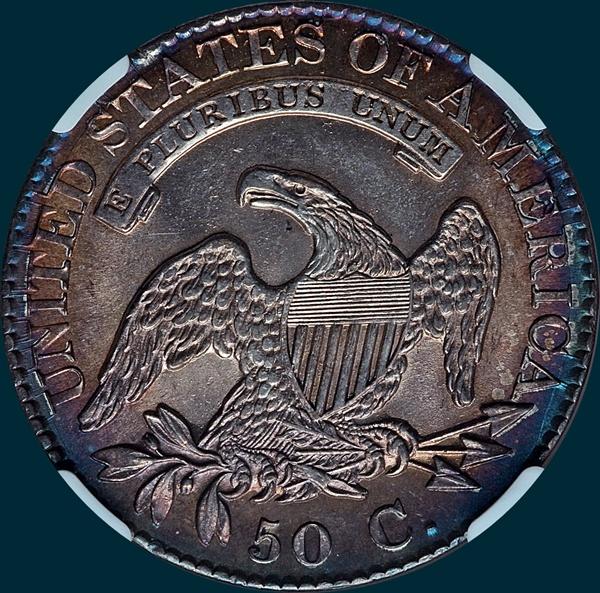 1826, O-118a, Capped Bust Half Dollar