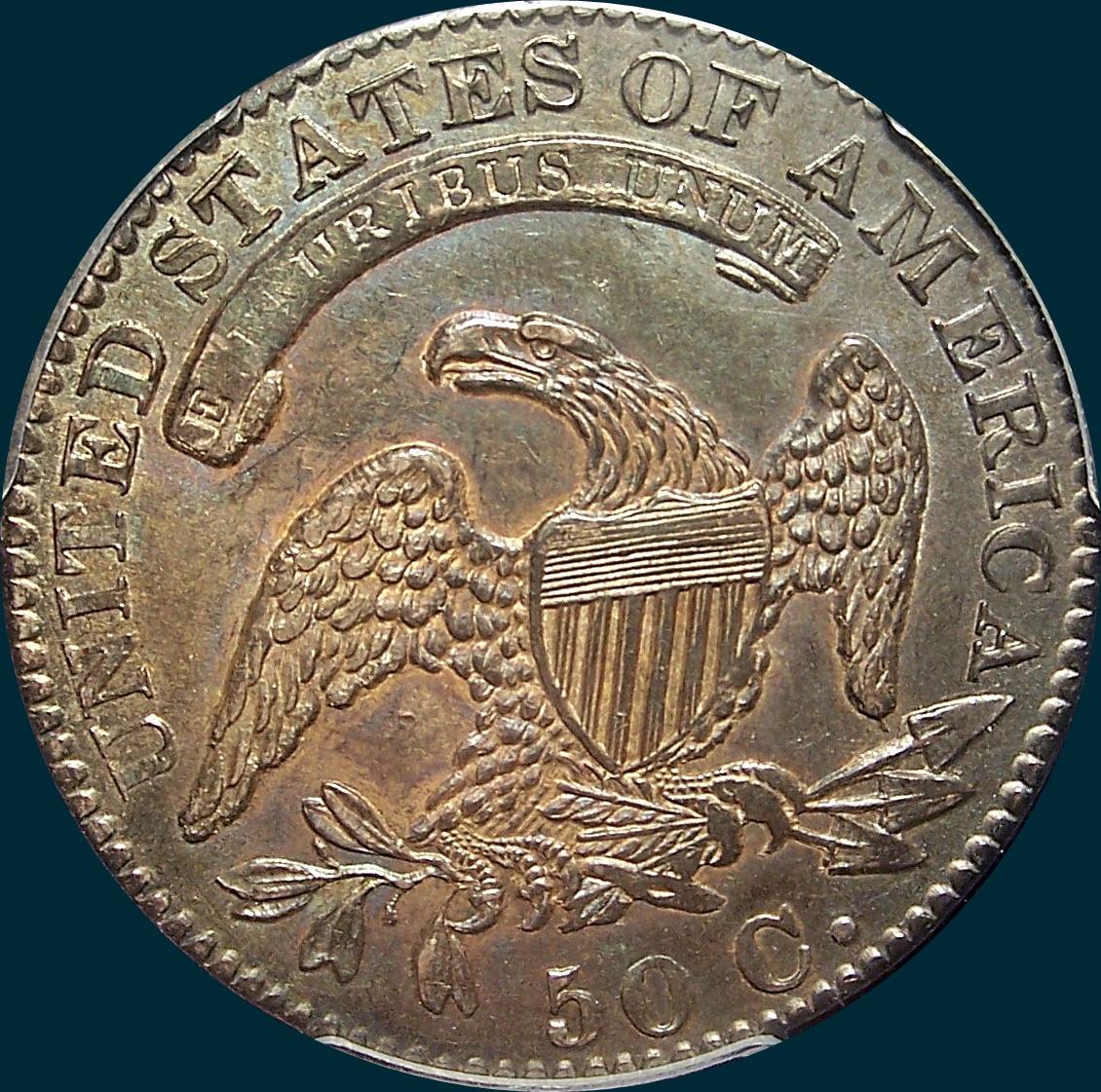 1832 O-104 capped bust half dollar
