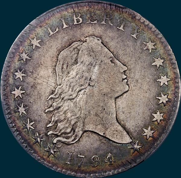 1794, O-110, Flowing Hair, Half Dollar