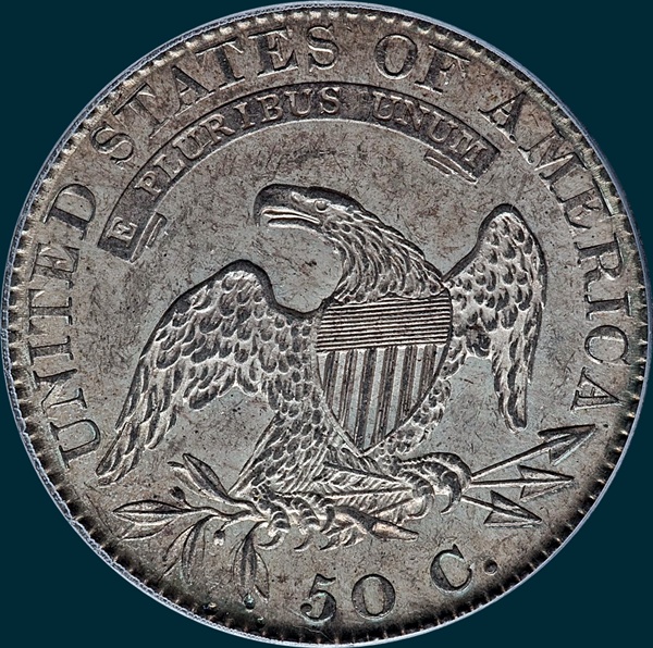 1820, O-101a, 20 over 19, Square Base 2, Capped Bust, Half Dollar