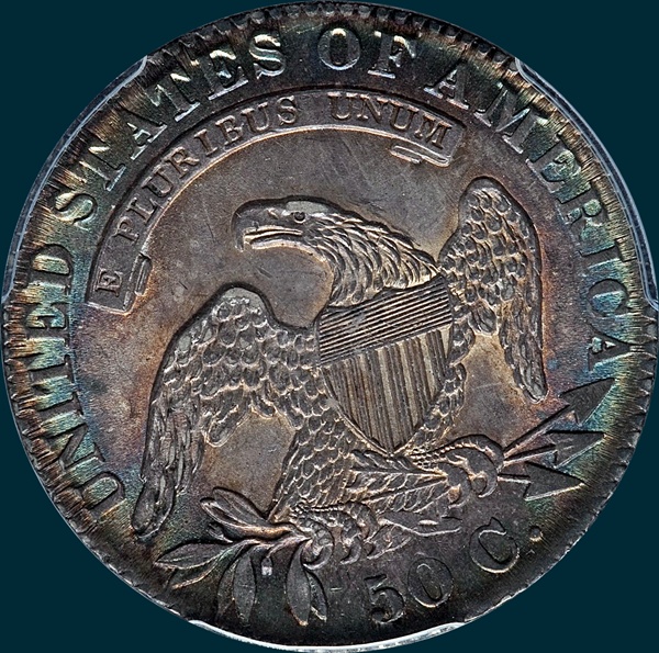 1831, O-114 capped bust half dollar