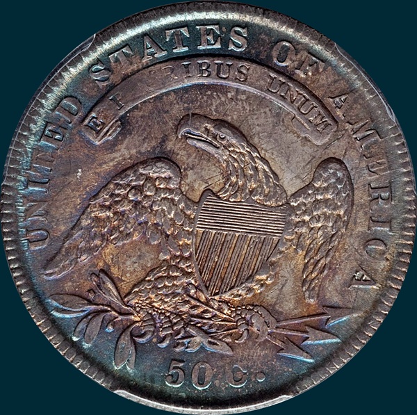 1834, O-114, Small Date, Small Letters, Capped Bust, Half Dollar