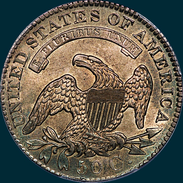 1829 o-118, capped bust, half dollar