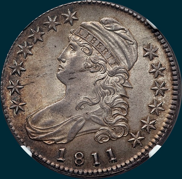 1811, O-110, Small 8, Capped Bust, Half Dollar