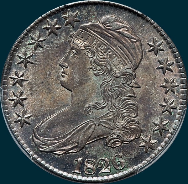 1826 O-106, capped bust half addict