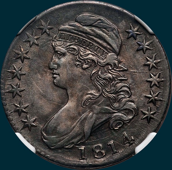 1814, O-107a, Capped Bust, Half Dollar