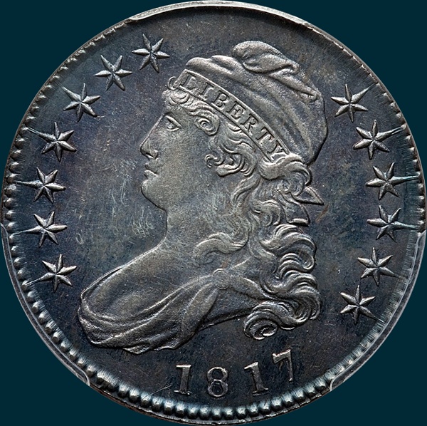 1817 o-105,  Capped Bust, half Dollar