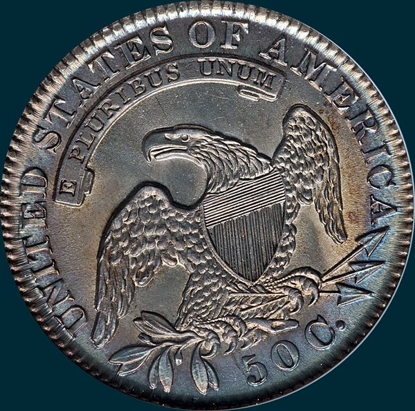 1831, O-103 capped bust half dollar