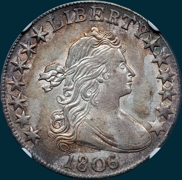 1806, 6 over 5, 6/5, O-101, Draped Bust, Half Dollar