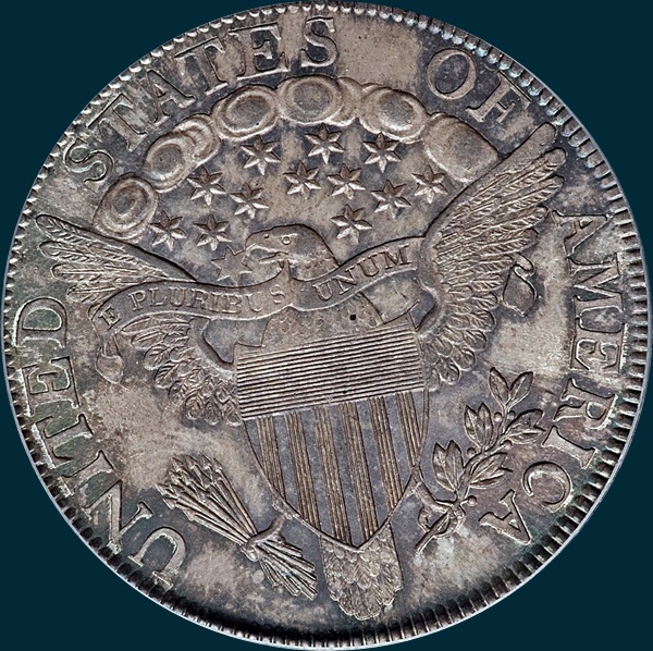 1806, O-120, Draped Bust, Half Dollar, Pointed 6, Stem