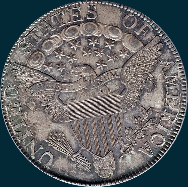 1806, O-120, Draped Bust, Half Dollar, Pointed 6, Stem