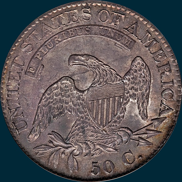 1825, O-106, Capped Bust, Half Dollar