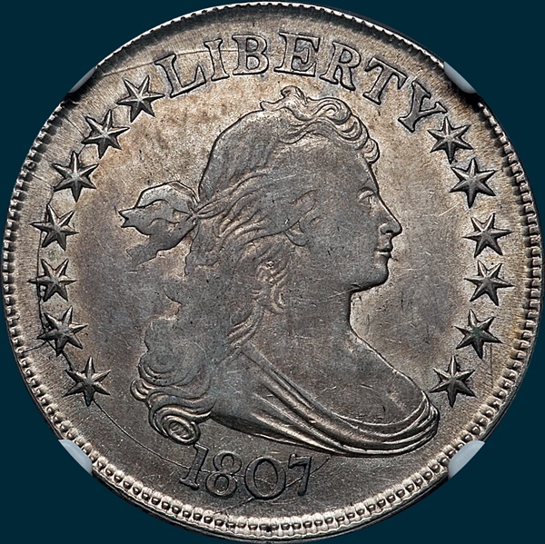 1807, O-109A, Draped Bust, Half Dollar