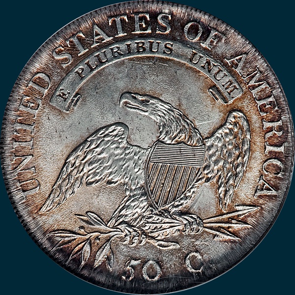1807, O-112, 50 over inverted 5, Capped Bust, Half Dollar, 50/20