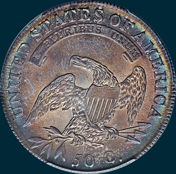 1808 O-104, capped bust, half dollar