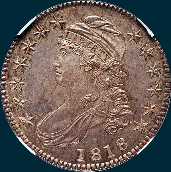 1818, O-113, Capped Bust, Half Dollar