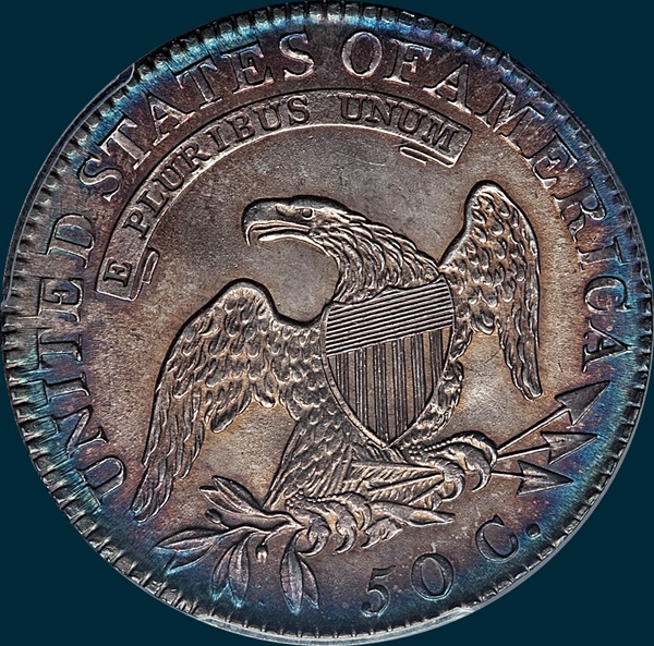 1819/8 O-102, Capped Bust, Half Dollar
