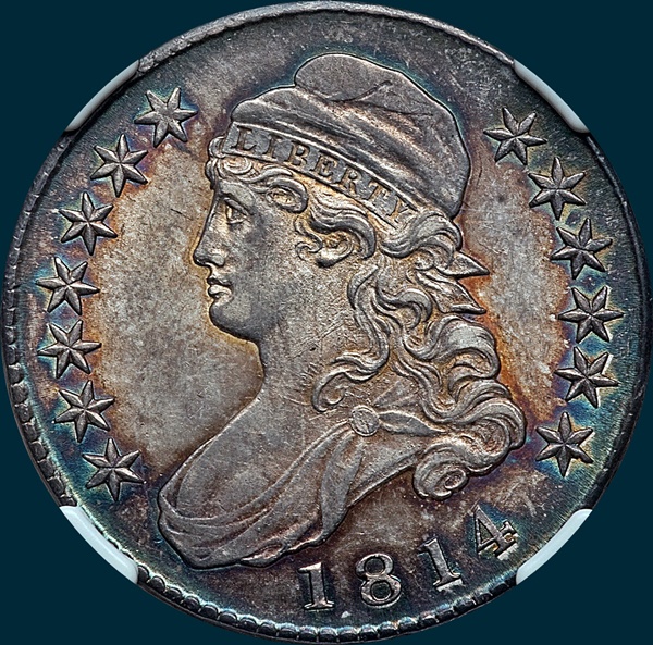 1814, O-102, Capped Bust, Half Dollar