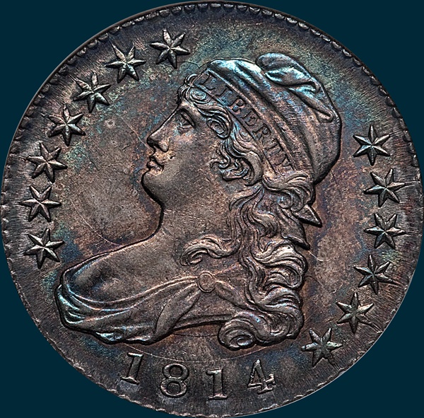 1814, O-109, Capped Bust, Half Dollar